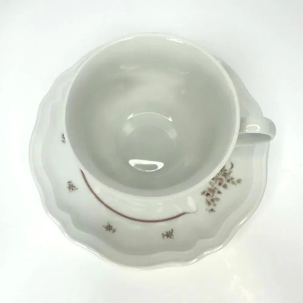 Vintage Schirnding Bavaria Demitasse Teacup w/ Saucer Danbury Mint Single Floral - Picture 6 of 9